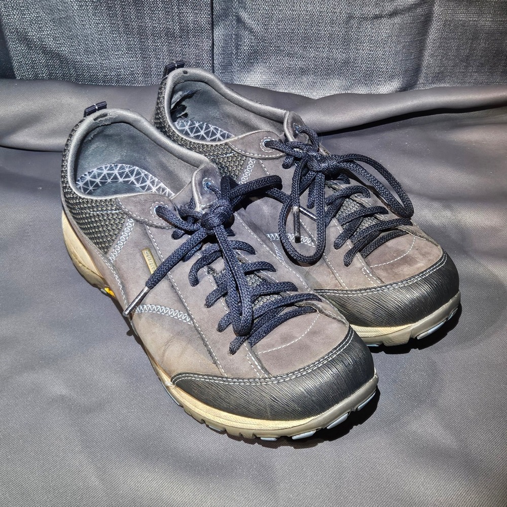 Dansko Waterproof Hiking Sneakers Womens 39‎ Grey Blue Vibram Sole 4350751075